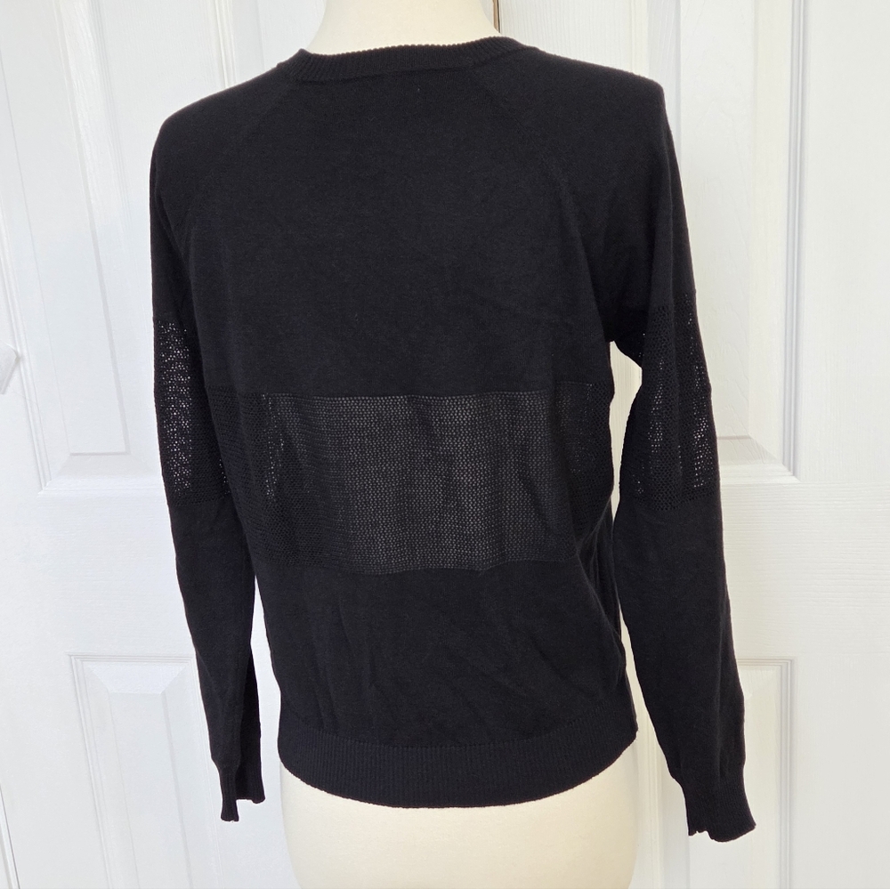 SPIRITUAL GANGSTER ON THE GO COOLMAX BLACK SWEATER MESH CENTER SMALL - Picture 7 of 8